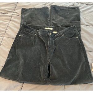 Crazy Horse Elegant Black Boot Cut Women's Jeans velour size14